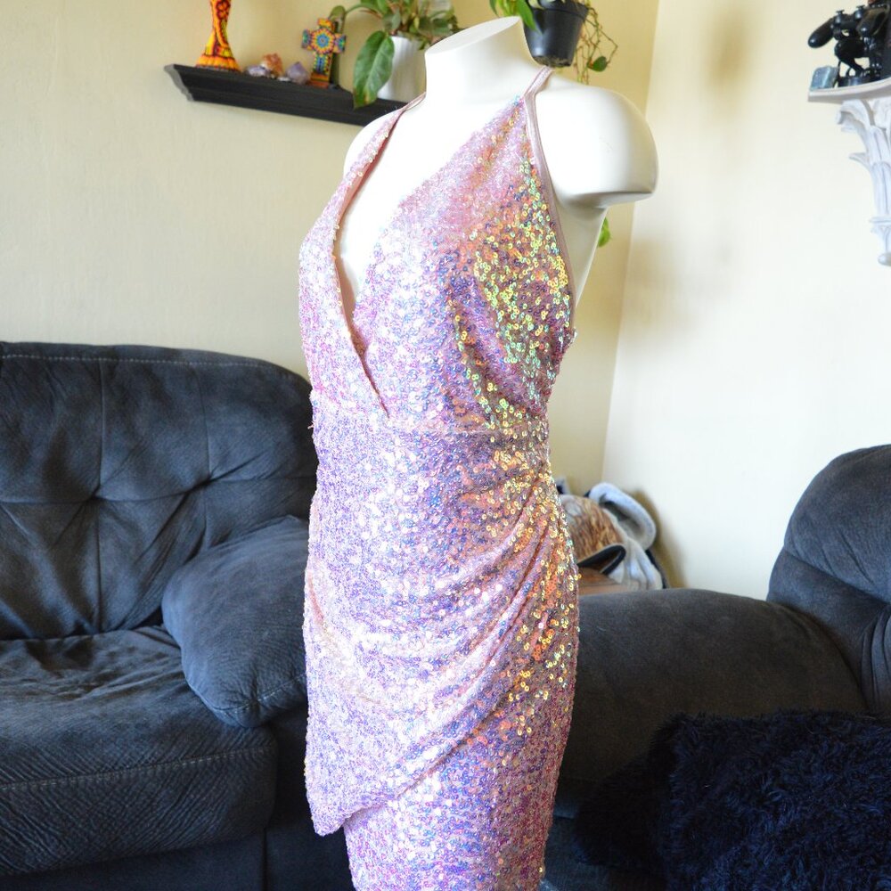 Fashion Nova Sequin Cocktail Mini Dress Club
